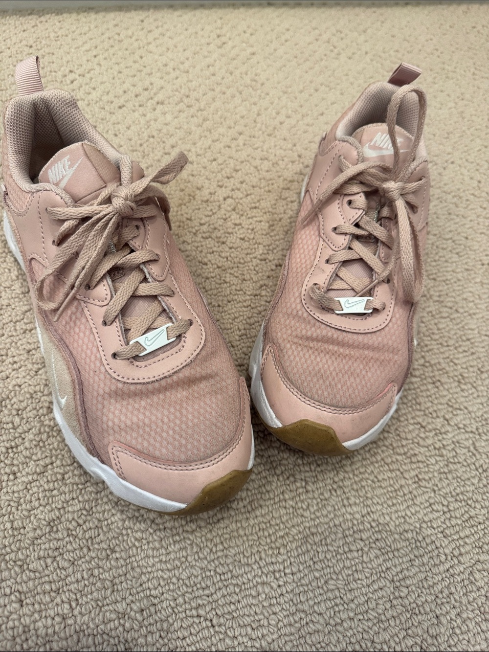Nike Women’s Blush Pink Lace-Up Athletic Sneakers